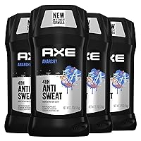 Antiperspirant Stick For Men 48 Hour Sweat and Odor Protection For Long Lasting Freshness, Anarchy Dark Pomegranate And Sandalwood Men's Deodorant 2.7oz 4 Count