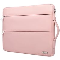 Voova 15.6-16 Inch Laptop Sleeve Carrying Case, Waterproof Computer Bag Cover Compatible with MacBook Pro 16 M3 M2 M1 Pro/Max 2023-2019, Dell XPS 15,15-16 Inch HP Lenovo Acer Asus Chromebook, Pink