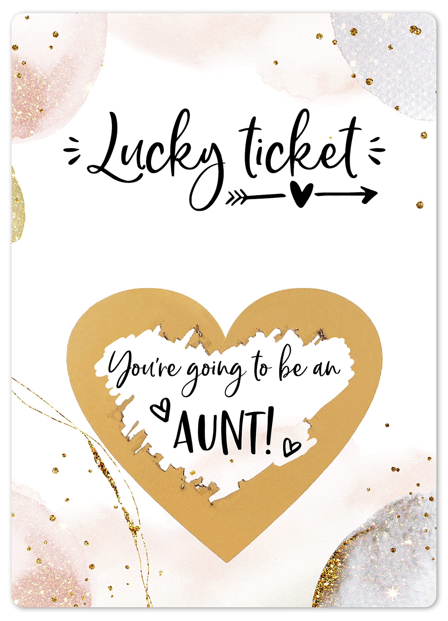 Joli Coon Pregnancy announcement scratch off cards - You are going to be an aunt - Auntie pregnancy scratch off announcement