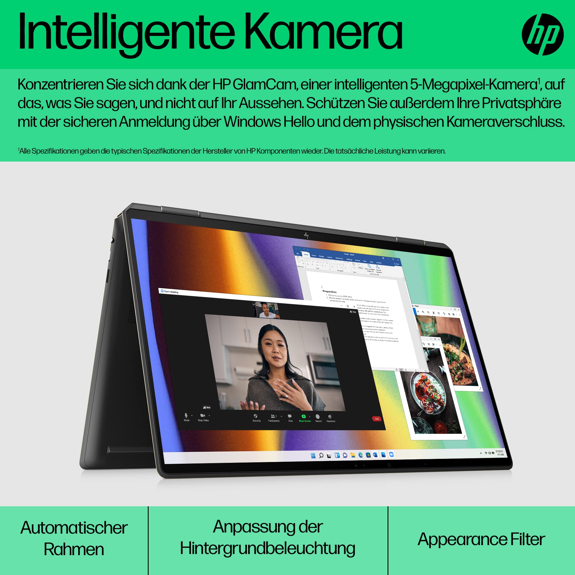 HP Spectre x360 2-in-1 Laptop, 16