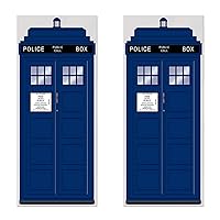 Beistle Plastic Blue Police Call Box Door Covers, 6' x 30
