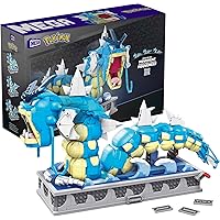 MEGA Pokémon Building Toys Set, Motion Gyarados with 2186 Pieces, Moving Mouth and Tail, for Kids or Adult Collectible