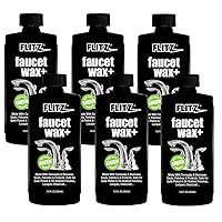 Flitz Faucet Wax, Polish and Sealant Made with Exclusive Carnauba and Beeswax Formula, Leaves No Residue or Scratches, Perfect for Door Hardware, Kitchen and Bathroom, Made in USA, 7.6 oz - 6 Pack