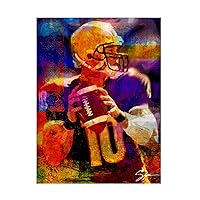 Trademark Fine Art 'Football 2' Canvas Art by Greg Simanson 18x24
