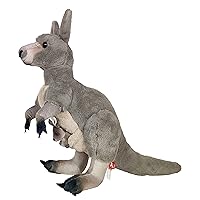 Wild Republic Artist Collection, Kangaroo, Gift for Kids, 15 inches, Plush Toy, Fill is Spun Recycled Water Bottles.
