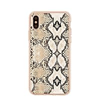 iPhone Case Designed for The Apple iPhone iPhone XR, Snakeskin (Reptilian Print) - Military Grade Protection - Drop Tested - Protective Slim Clear Case