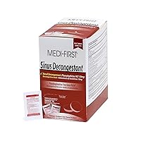 Medi-First 80913 Sinus Decongestant, Nasal Decongestion Pills, 500 Count