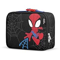Simple Modern Marvel Kids Lunch Box for School | Reusable Insulated Lunch Bag for Toddler, Girl, and Boy | Meal Containers with Exterior & Interior Pockets | Hadley Collection | Spidey Kid