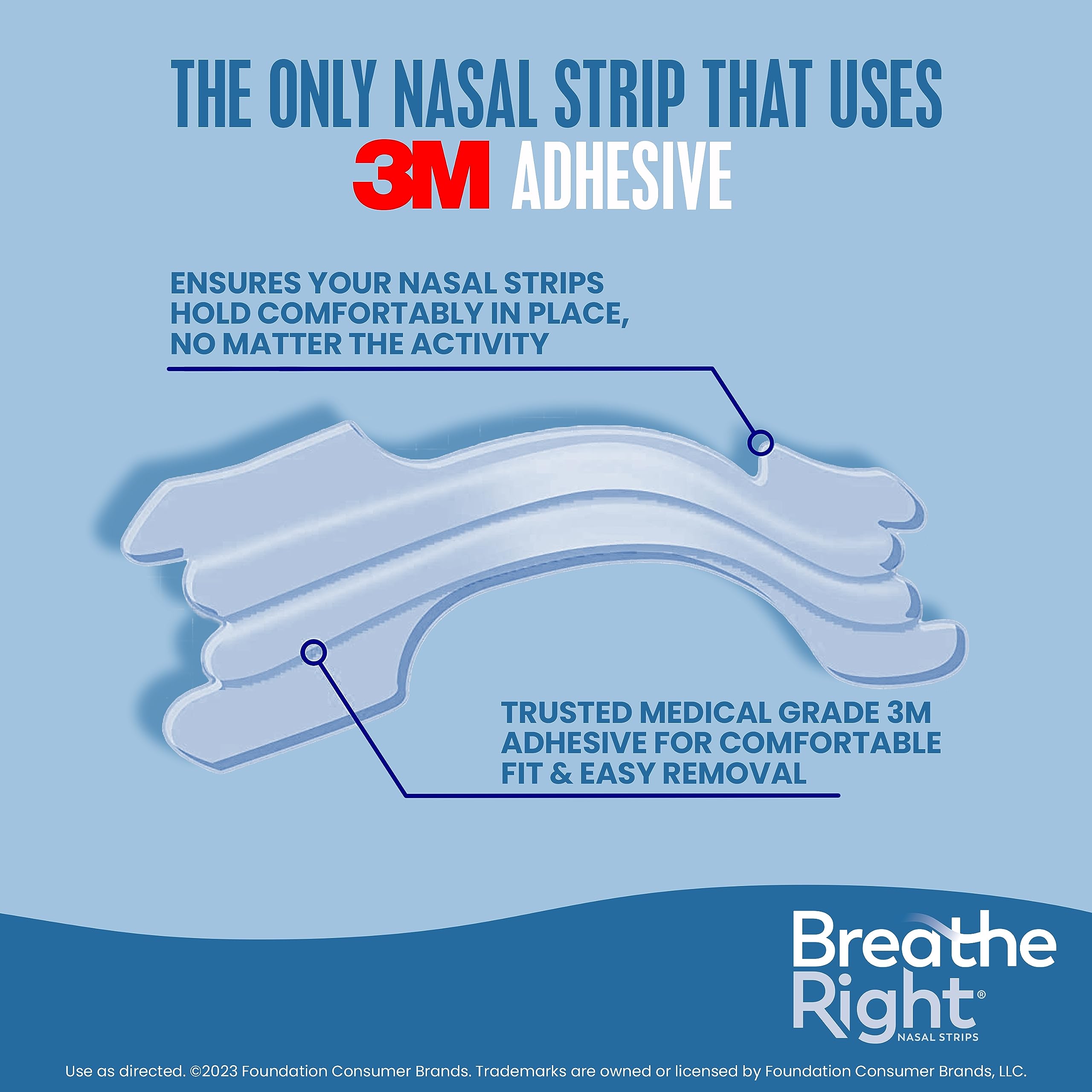 Breathe Right Original Nasal Strips | Clear Nasal Strips | Sm/Med | for Sensitive Skin | Help Stop Snoring | Drug-Free Snoring Solution & Nasal Congestion Relief Caused by Colds & Allergies | 30 ct