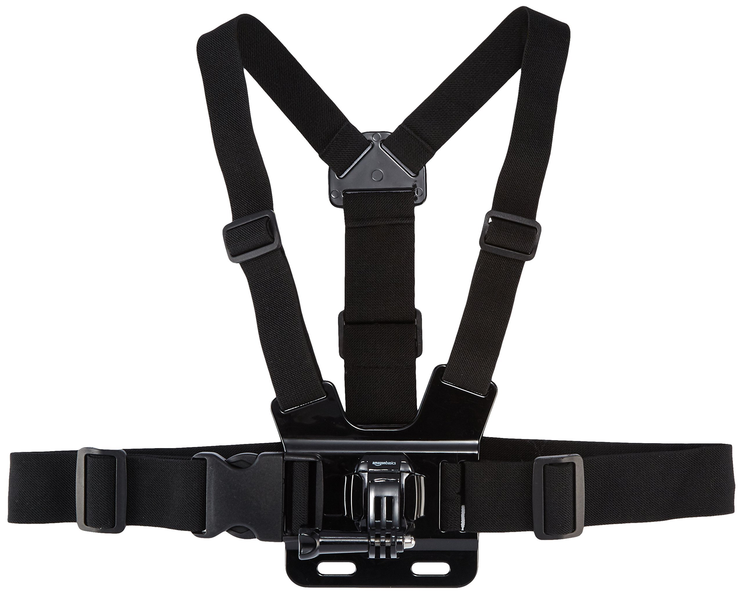Amazon Basics Adjustable Chest Mount Harness For GoPro Camera (Compatible with GoPro Hero Series), Black