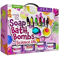 Soap & Bath Bomb Making Kit for Kids, 3-in-1 Spa Science Kit, Easter Craft Gifts For Girls & Boys Age 6 7 8 9 10-12 Year Old Girl Crafts Kits : DIY Experiment Toys, Craft Gift For Kids Ages 6-12