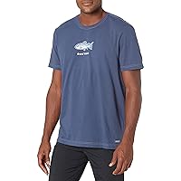 Men's Good Catch Fish Cotton Tee, Short Sleeve Crewneck Graphic T-Shirt