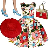 Fashion Pack Clothes Set for 12 inch Doll Summer in Paris II Floral Dress Set