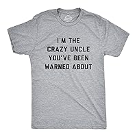 Crazy Dog Mens Funny Uncle T Shirts Sarcastic Family Tees for Guys