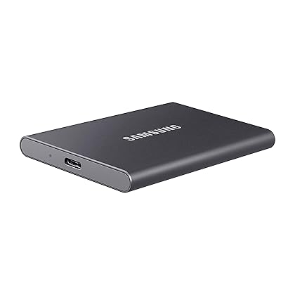 SAMSUNG SSD T7 Portable External Solid State Drive 1TB, Up to 1050MB/s, USB 3.2 Gen 2, Reliable Storage for Gaming, Students, Professionals, MU-PC1T0T/AM, Gray