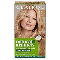 Natural Instincts Demi-Permanent Hair Dye, 9 Light Blonde Hair Color, Pack of 1, Packaging May Vary