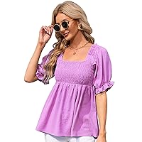 KOJOOIN Women's Summer Floral Pleated Flowy V Neck Sleeveless Camisole Tank Tops Cute Beach Cami