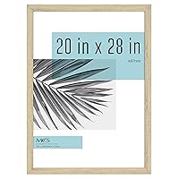 MCS Studio Gallery Frame, Natural Woodgrain, 20 x 28 in, Single