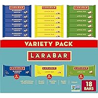 Larabar Variety Pack, Blueberry Muffin, Lemon Bar, Apple Pie, Fruit & Nut Bars, 18 ct