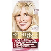 Excellence Creme Permanent Triple Care Hair Color, 9.5NB Lightest Natural Blonde, Gray Coverage For Up to 8 Weeks, All Hair Types, Pack of 1