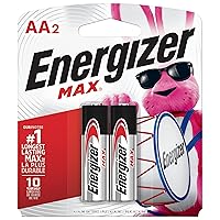 Energizer MAX Alkaline Batteries, 2 Batteries/Pack 2 Batteries/AA Battery ,Multi, 2 Count