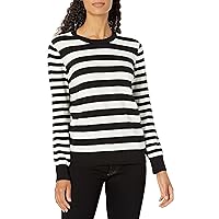 Jones New York Women's Crew Neck with Stripes