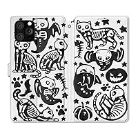 Wallet Case Replacement for iPhone 15 14 13 Pro Max 12 Mini 11 Xr Xs 10 X 8 7+ SE Skeleton Cover Zombie Flip PU Leather Snap Vampire Skulls Folio Magnetic Halloween Cat Card Holder Cute