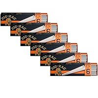 ZIG-ZAG Ultra Thin Pre Rolled Paper Cones 1 1/4 Size (6)