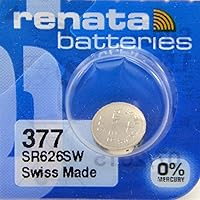 Renata Silver Oxide Watch Battery For Renata 377 Button Cell