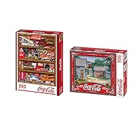 Springbok Puzzle 2 Pack of 500 Piece Jigsaw Puzzles - Coca-Cola Puzzle Value Set - Made in The USA with Unique Precision Cut Pieces for a