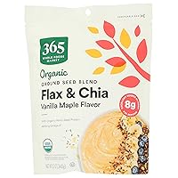 365 by Whole Foods Market, Chia Flax Seed Ground Blend Vanilla Maple Organic, 12 Ounce