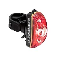 NiteRider CherryBomb 100 Rear Bike Light LED Alkaline Battery Power Bicycle Taillight Water Resistant Road City Commuting Cycling Safety, Red (5094)