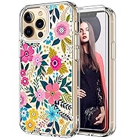 ICEDIO for iPhone 13 Pro Case with Screen Protector,Slim Fit Crystal Clear Cover with Fashionable Designs for Girls Women,Protective Phone Case for iPhone 13 Pro 6.1