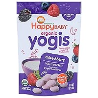 HAPPY BABY Organic Mixed Berry Yogurt Snacks, 1 OZ