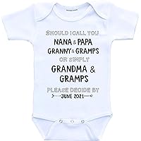 Custom Grandma and Grandpa Pregnancy Announcement Shirts