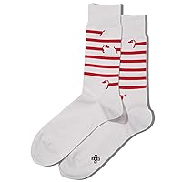 Hot Sox Men's Fun Dogs Crew Socks-1 Pair Pack-Cool & Funny Pets Novelty Fashion Gifts
