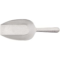 Winco Aluminum Utility Scoop with Flat Bottom, 16-Ounce