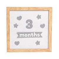 Felt Letterboard Set, Baby Keepsake Frame, Newborn Milstone Photo Prop, Soft Message Board For Baby, 109 Felt Letters and Numbers