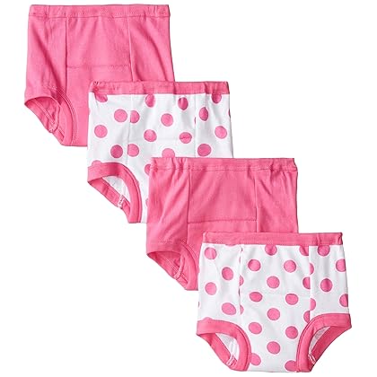Gerber Baby-Girls Infant Toddler 4 Pack Potty Training Pants Underwear