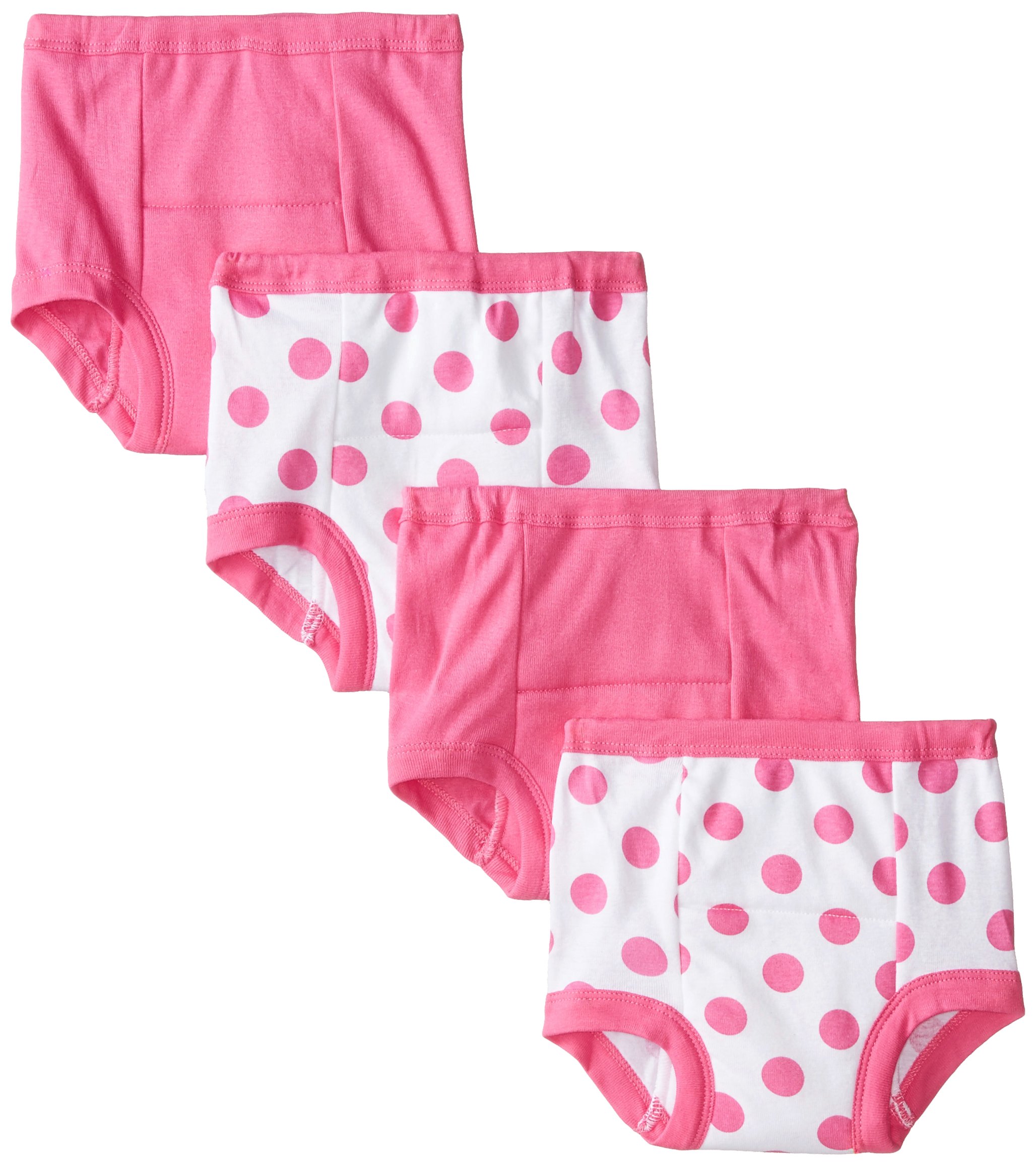 Gerber Baby Girls' Infant Toddler 4 Pack Potty Training Pants Underwear