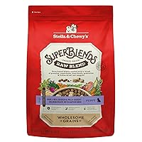 Stella & Chewy's SuperBlends Raw Blend Wholesome Grains Puppy Cage-Free Chicken & Wild Caught Salmon Recipe with Superfoods, 21 lb. Bag