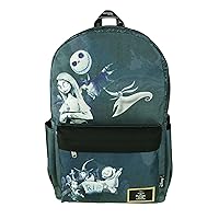Classic Disney Nightmare Before Christmas Backpack with Laptop Compartment for School, Travel, and Work Multicolor A22216-NBC