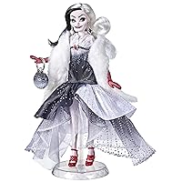 Disney Princess Style Series Cruella De Vil, Contemporary Style Fashion Doll with Accessories, Collectible Toy for Girls 6 Years and Up
