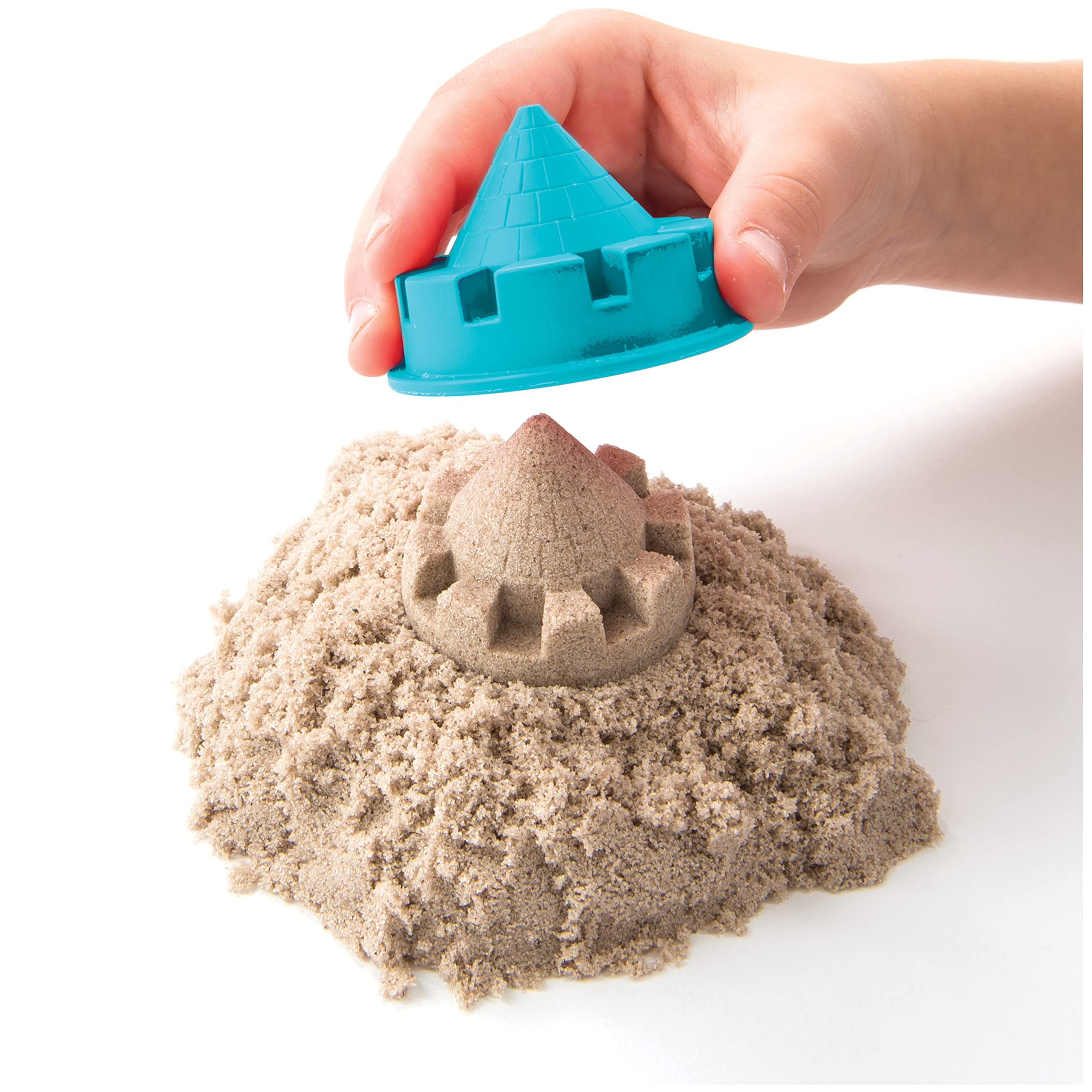 Kinetic Sand, Folding Sand Box with 2lbs of Kinetic Sand, Includes Molds and Tools, Play Sand Sensory Toys for Kids Ages 3 and up