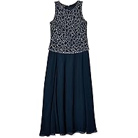 J Kara Women's Geo Beaded Pop Over Dress