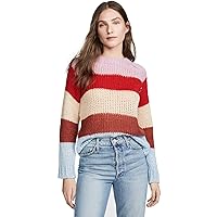 Womens Multi Stripe Knit Sweater