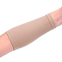 1 Pair Forearm Compression Sleeve Tattoo Cover Up Sleeves for Women Men Tattoo Aftercare Supplies (M, Beige)