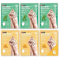 Original Derma Beauty Hand Mask 6 Pairs Restoring Cica + Hydrating Vitamin E Hand Mask Gloves (Assort #1) Hand Care Moisturizing Soothing Gloves Hand Rejuvination Hand Repair Gloves