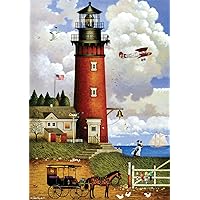 Buffalo Games - Charles Wysocki - Daddy's Coming Home - 300 Large Piece Jigsaw Puzzle for Adults Challenging Puzzle Perfect for Game Nights - Finished Size 21.25 x 15.00