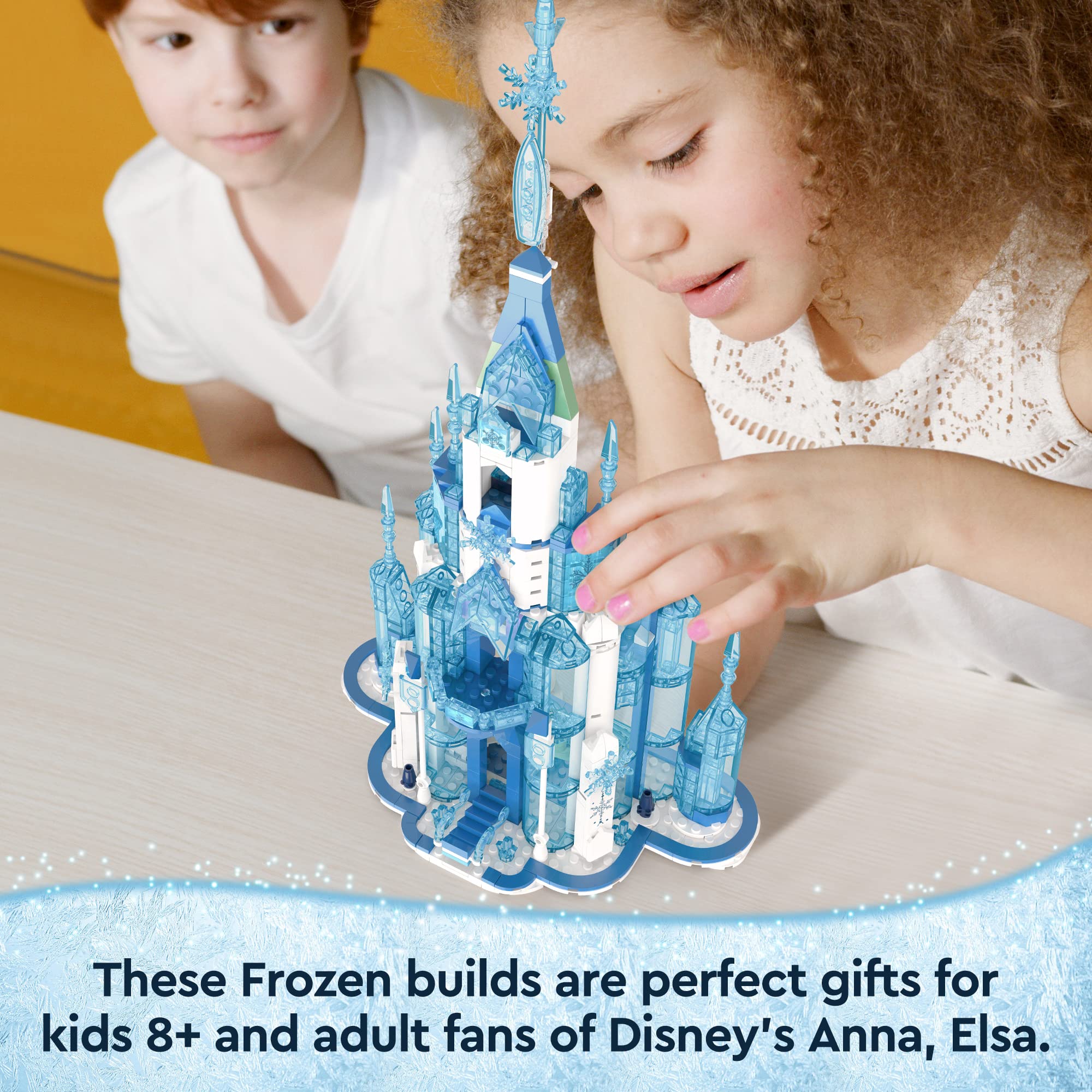 EDUCIRO Friends Frozen Ice Castle Building Girls Toys (671 Pieces), Princess Toys House for Girl, Birthday Gift Idea with Girls, Boys, and Kids Aged 7 Years Old+